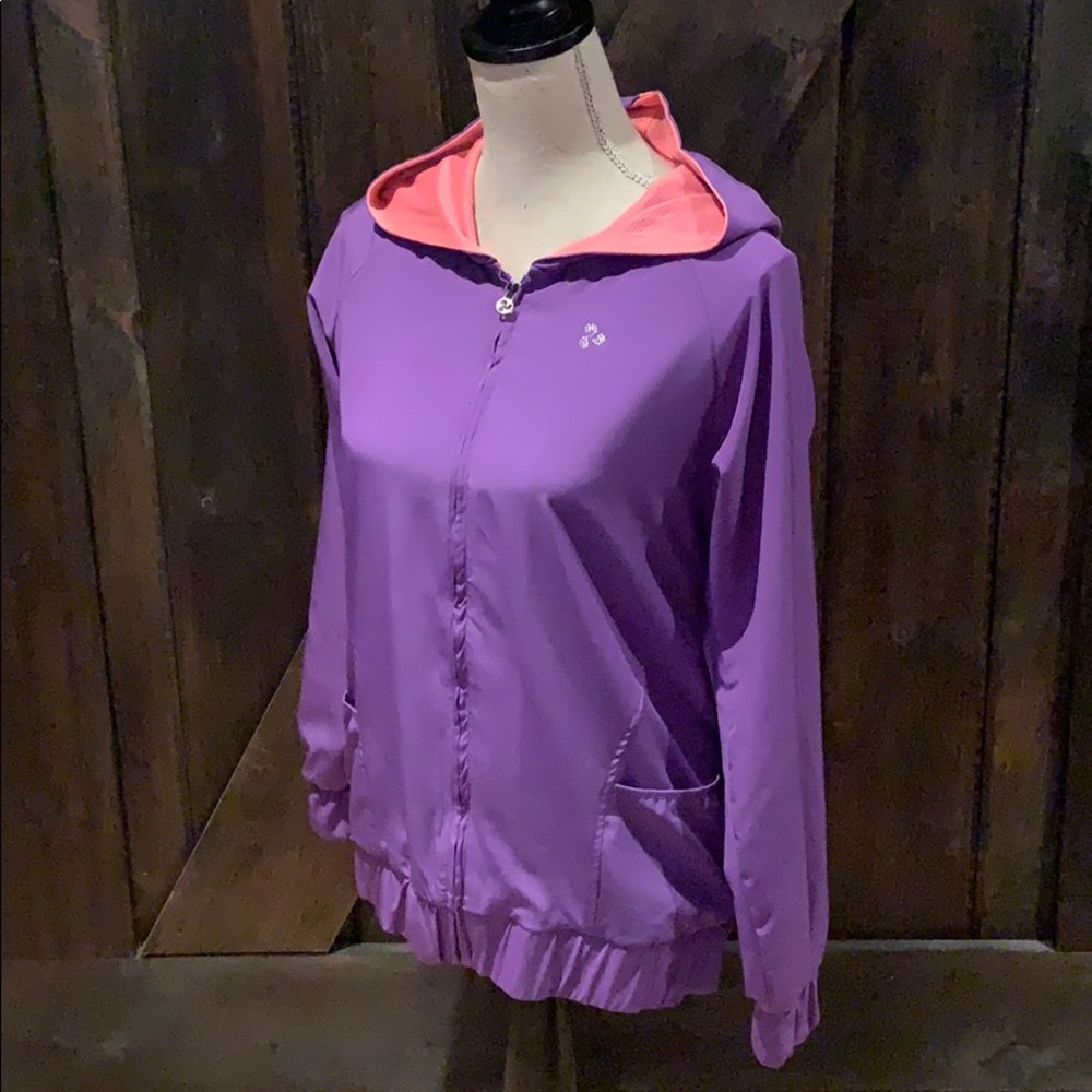 Triple flip purple jacket